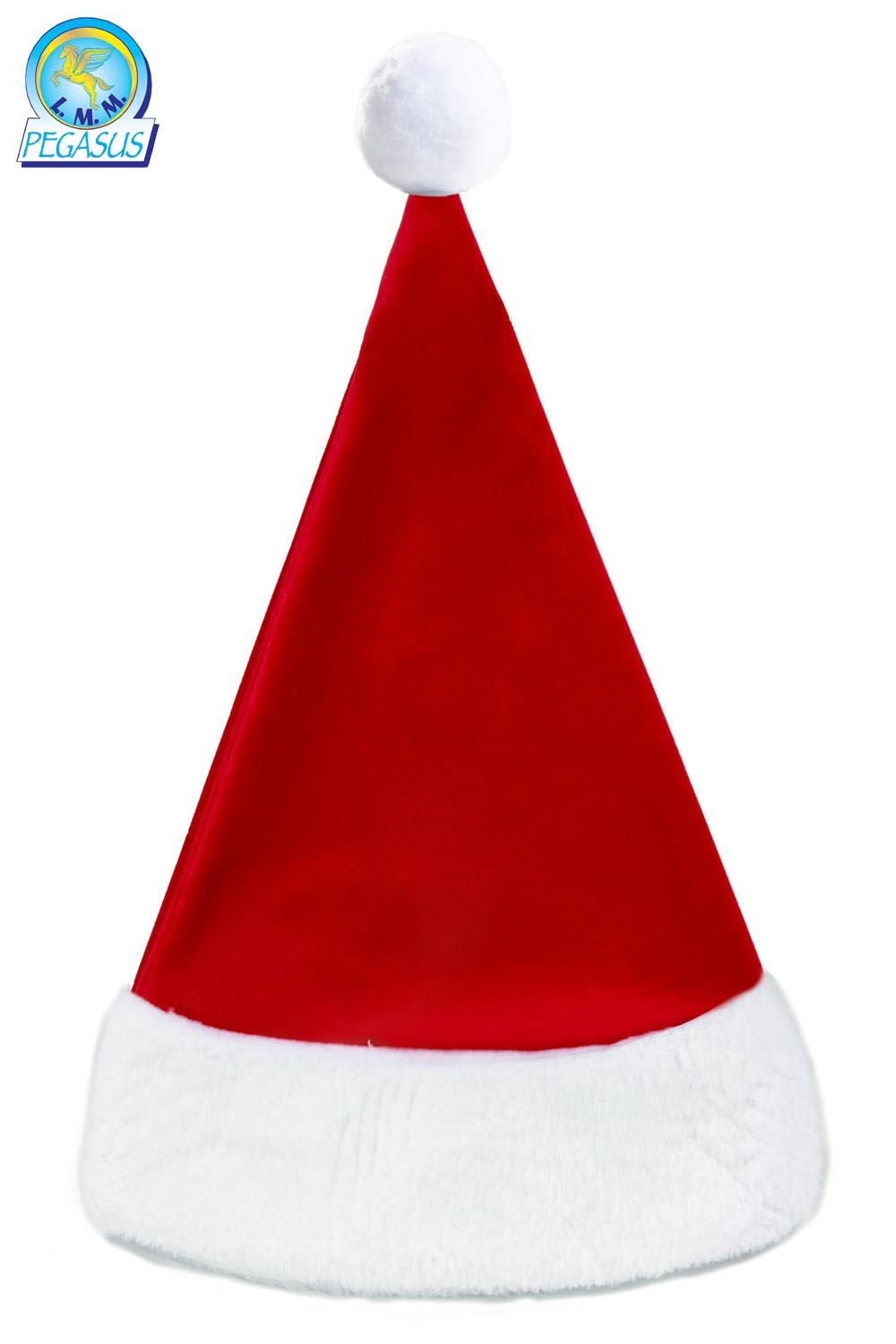 CAPPELLO NATALIZIO LUSSO IN VELLUTO ROSSO